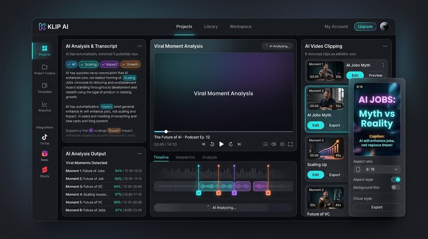 Carmic AI Video Editor Interface